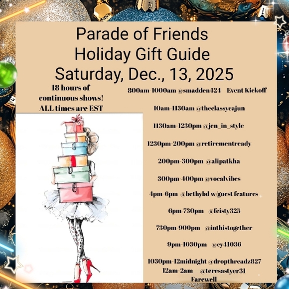 @bethybd LIVE Gift Guide Sat 4pmEST Parade of Friends PRELOADING Yours too! - Picture 1 of 13